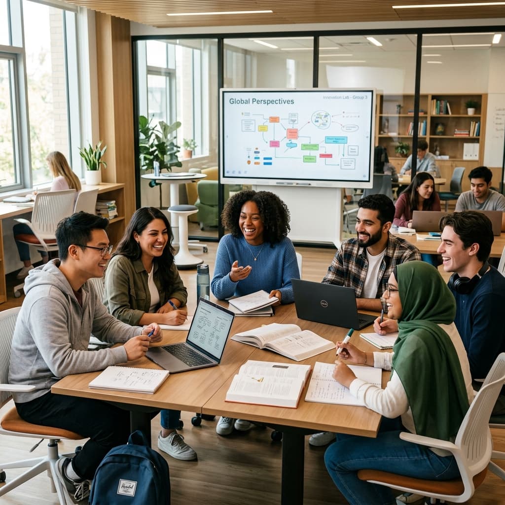 Students in a classroom